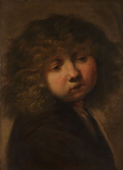 Cabeza de un niño de Rembrandt van Rijn